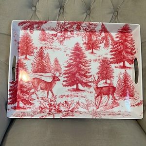 100% melamine serving tray